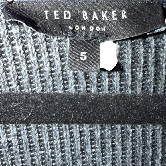 Ted Baker Men's Charcoal Zip-Up Sweater - Size L - Picture 5 of 5